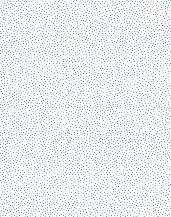 'Pebble' Wallpaper by Sugar Paper - French Blue On White