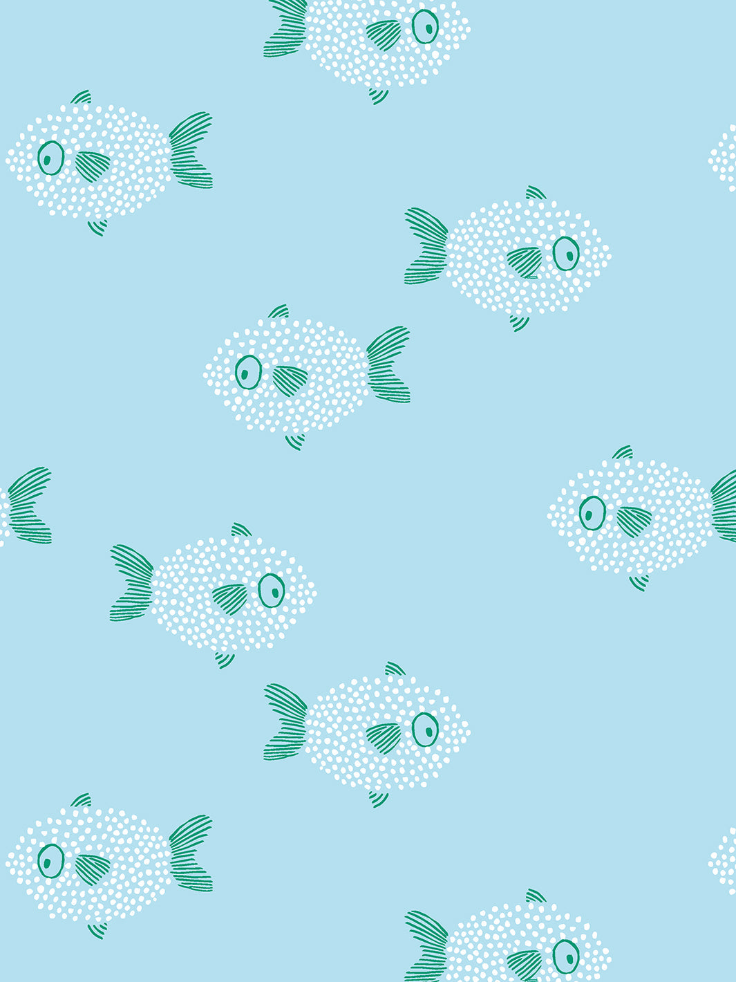 school of fish wallpaper by tea collection blue