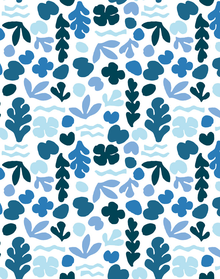 sea garden small blue