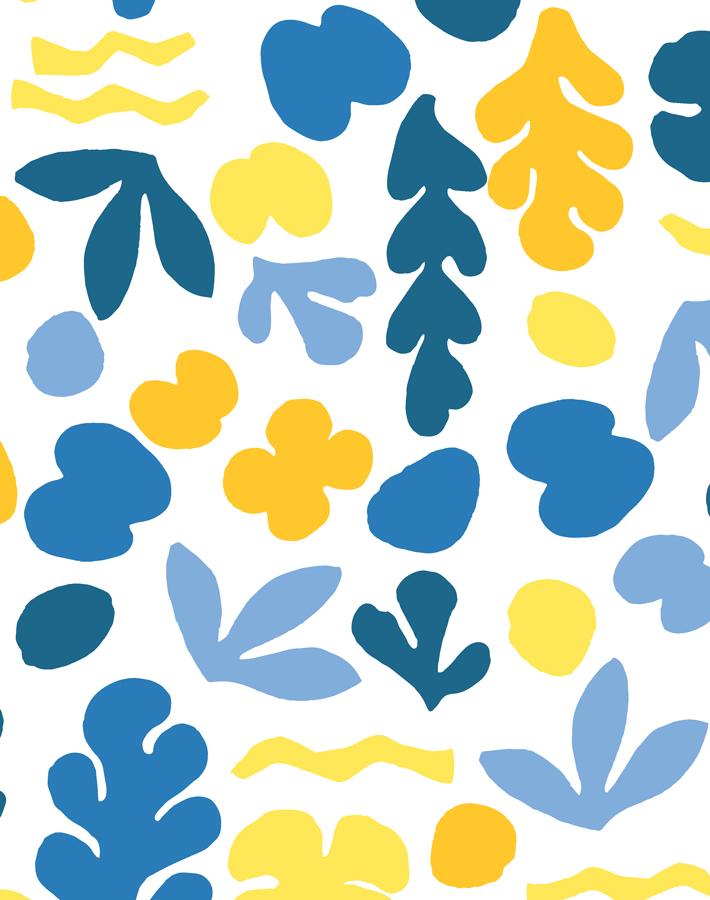 sea garden small gold blue