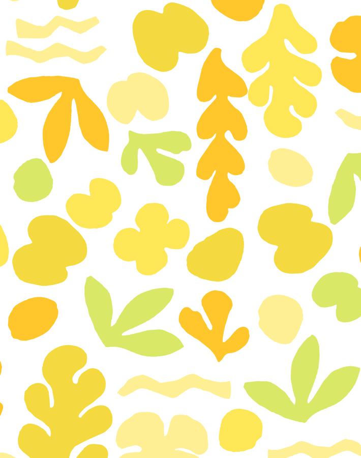 'Small Sea Garden' Wallpaper by Tea Collection - Yellow