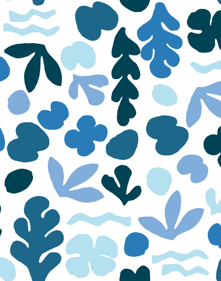 'Sea Garden' Wallpaper by Tea Collection - Blue