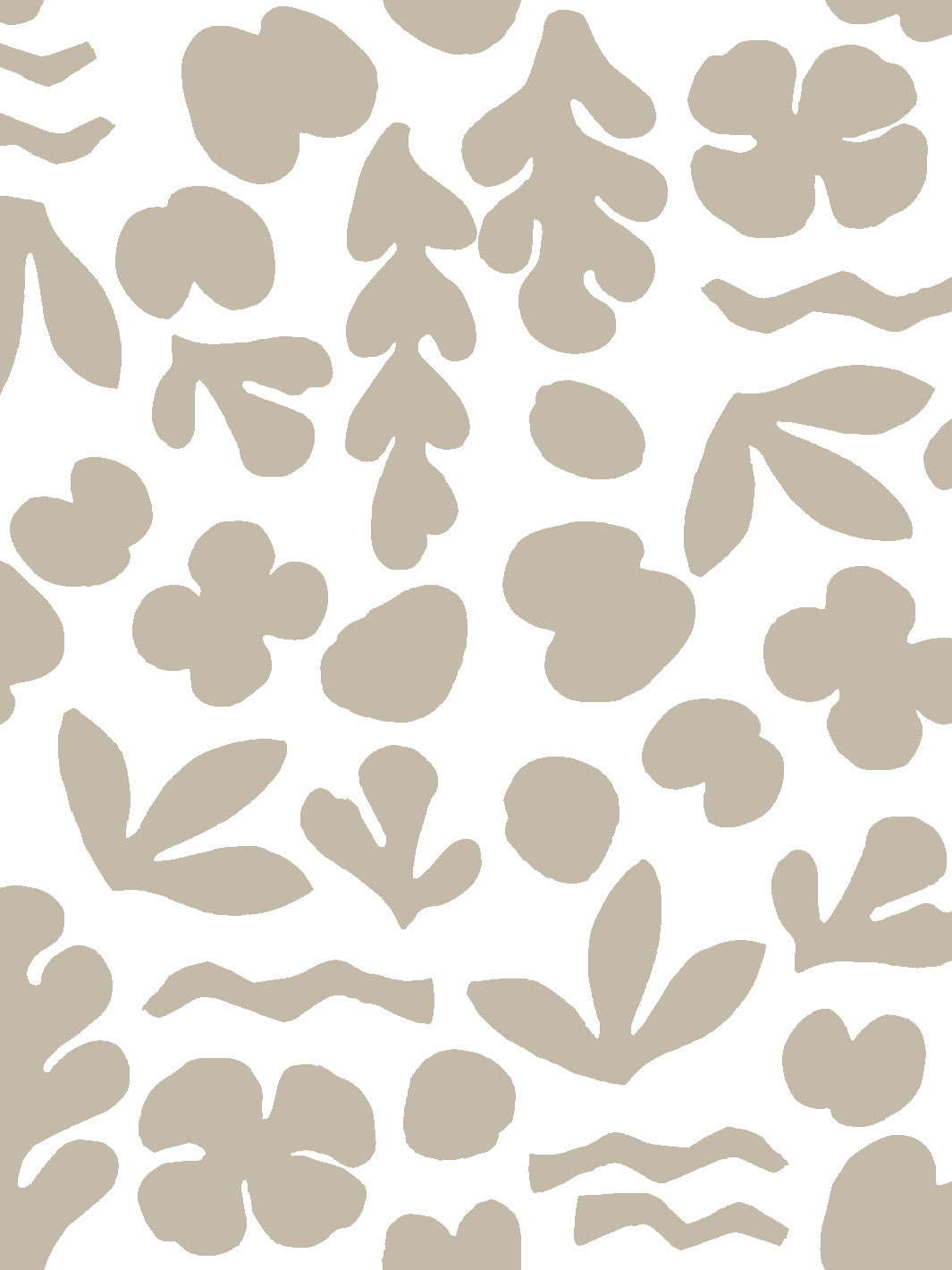 'Sea Garden' Wallpaper by Tea Collection - Fawn