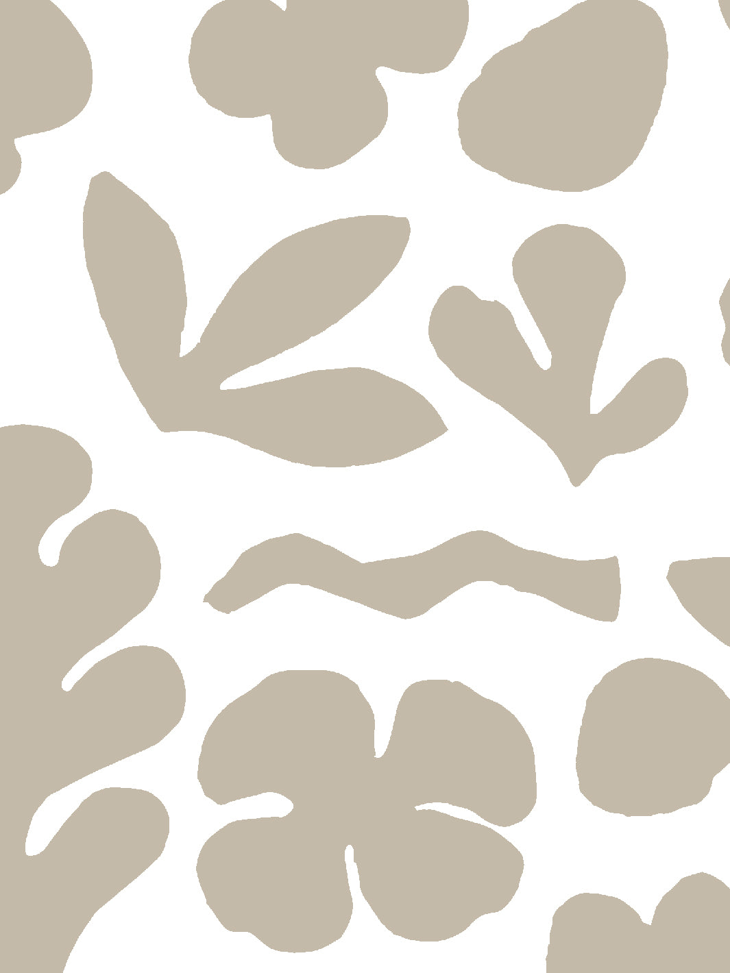 'Sea Garden' Wallpaper by Tea Collection - Fawn