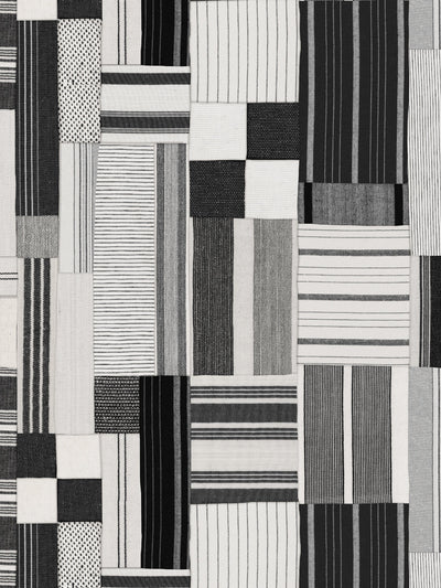 shirting patchwork wallpaper chris benz black