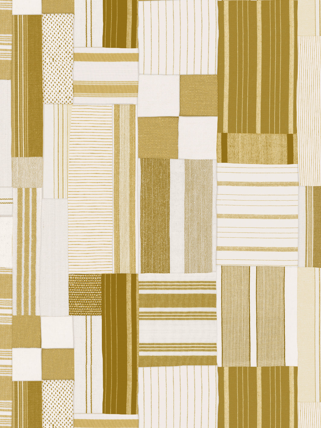 shirting patchwork wallpaper chris benz goldrod