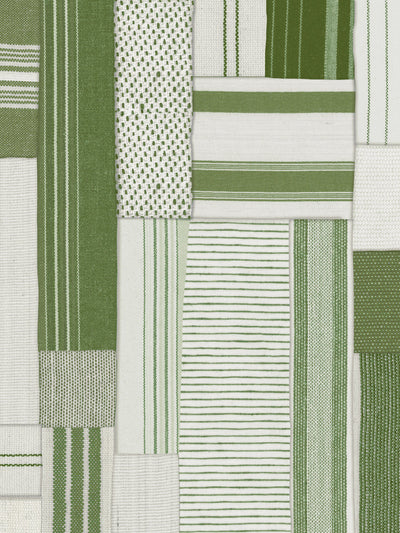 shirting patchwork wallpaper chris benz green