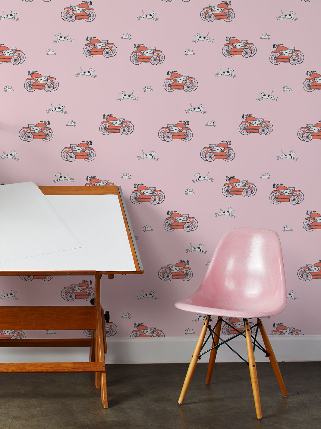 sidecar wallpaper by tea collection ballet slipper