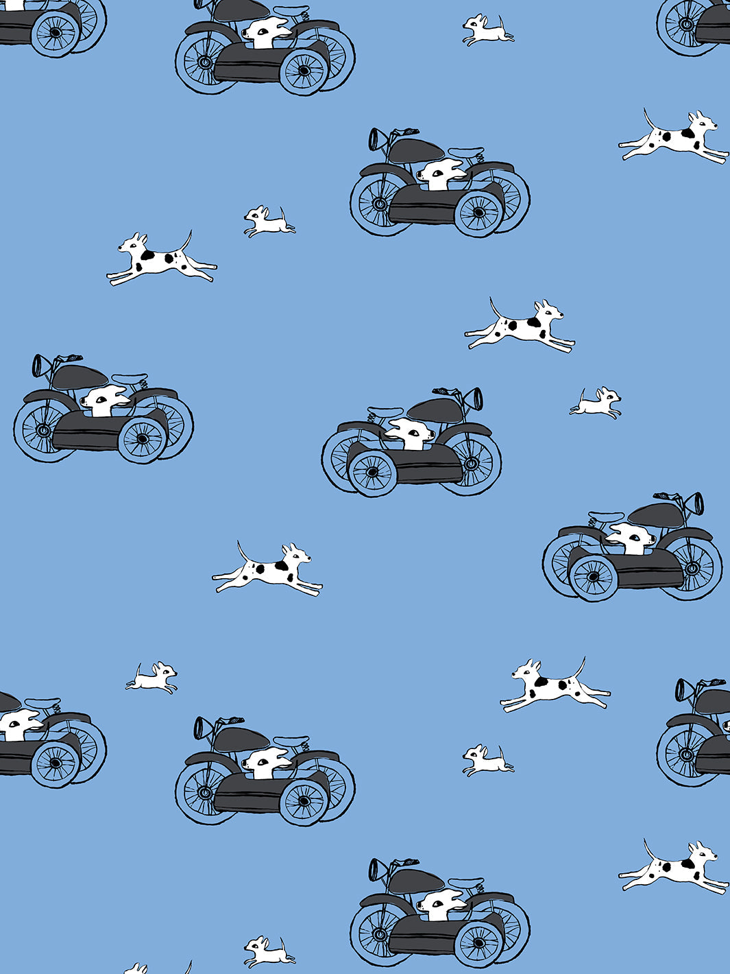 'Sidecar' Wallpaper by Tea Collection - Denim