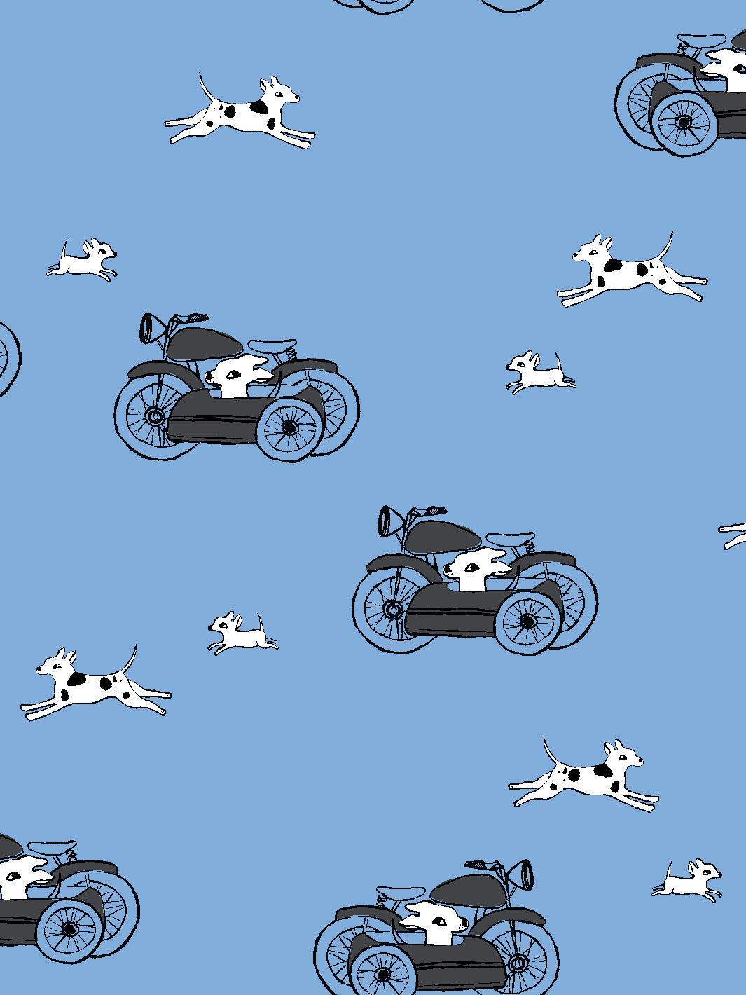 'Sidecar' Wallpaper by Tea Collection - Denim