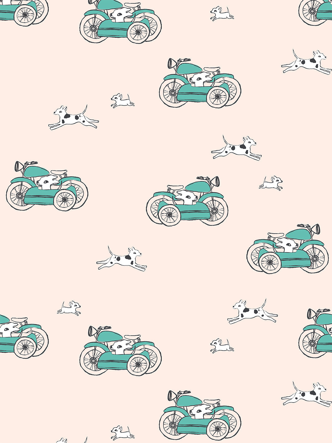sidecar wallpaper by tea collection peach