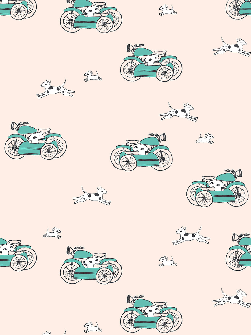 'Sidecar' Wallpaper by Tea Collection - Peach