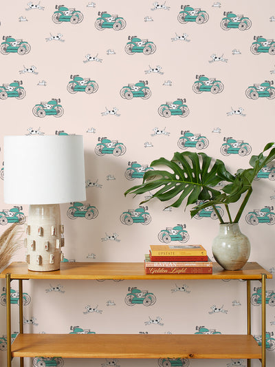 sidecar wallpaper by tea collection peach