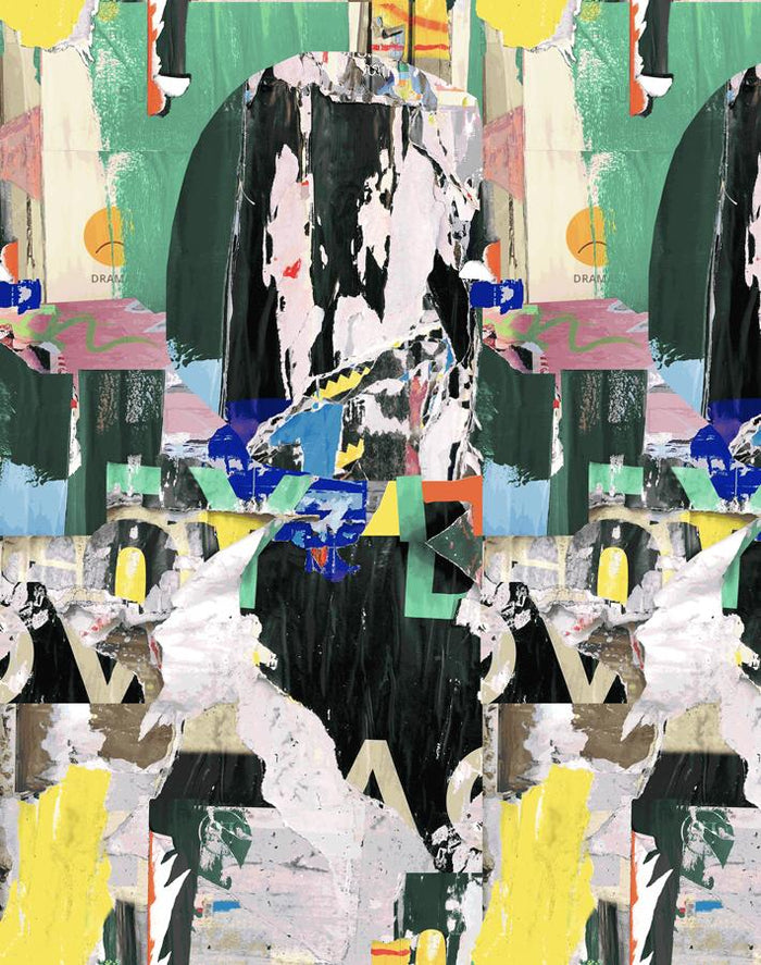 Papier peint « Sidewalk » par Chris Benz - Vert