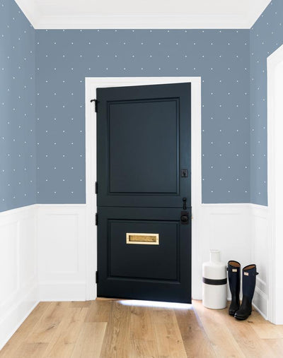 'Signature Dot' Wallpaper by Sugar Paper - French Blue