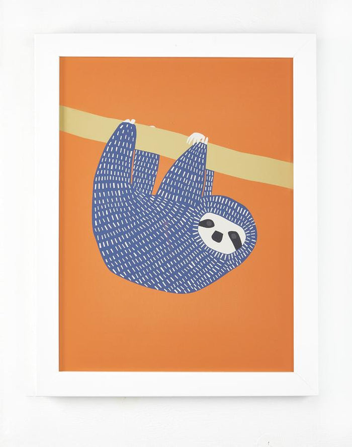 'Sloth' Framed Art by Tea Collection