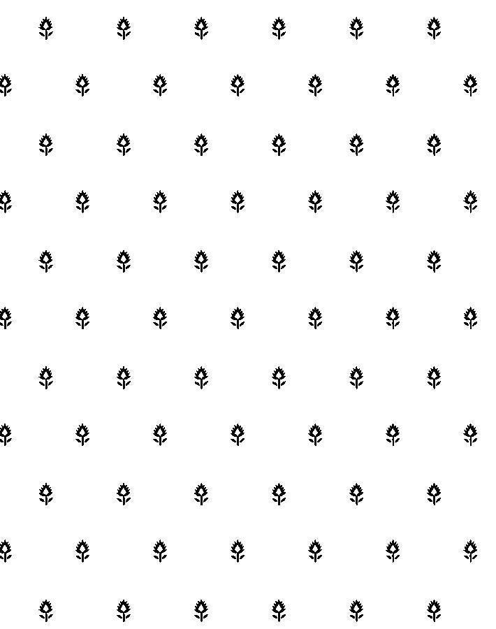 tiny block print black on white
