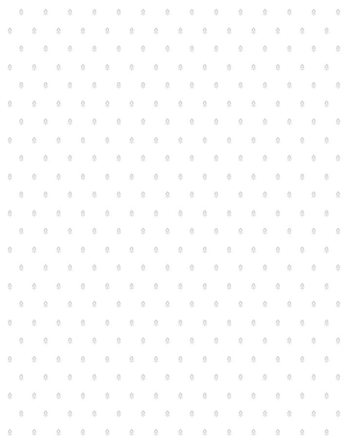'Tiny Block Print' Wallpaper by Sugar Paper - Grey On White