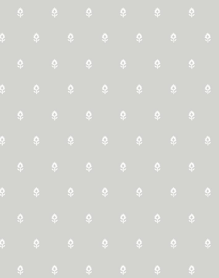 'Tiny Block Print' Wallpaper by Sugar Paper - Grey