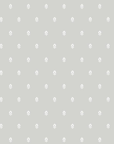 'Tiny Block Print' Wallpaper by Sugar Paper - Grey