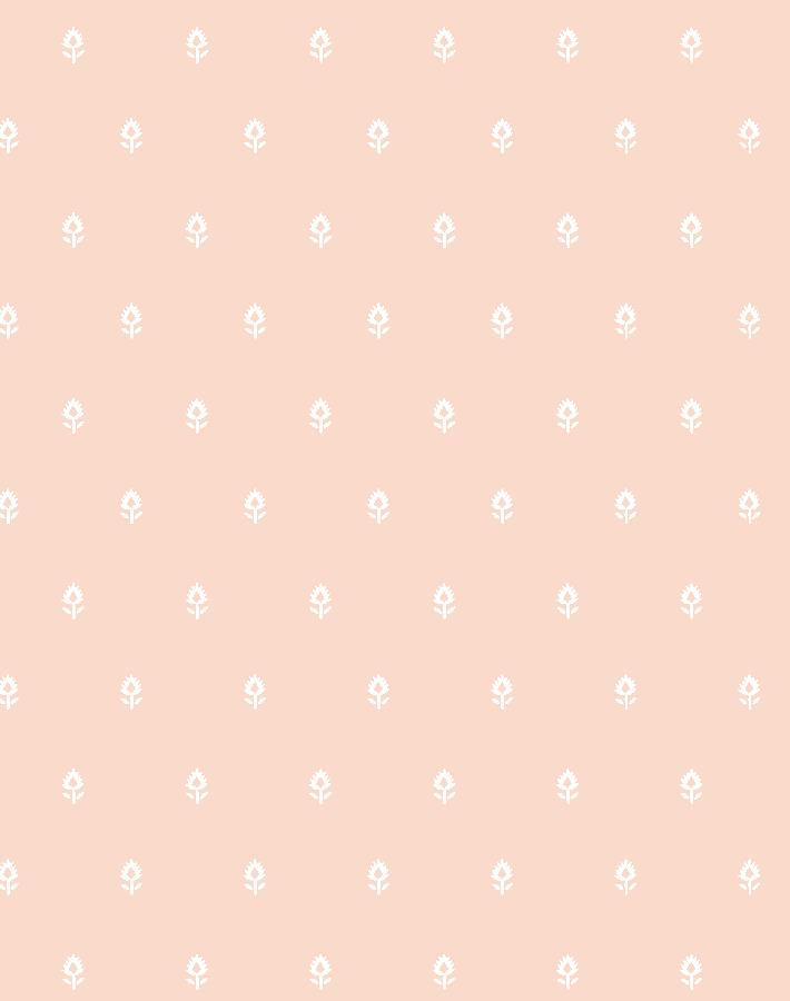 'Tiny Block Print' Wallpaper by Sugar Paper - Pink