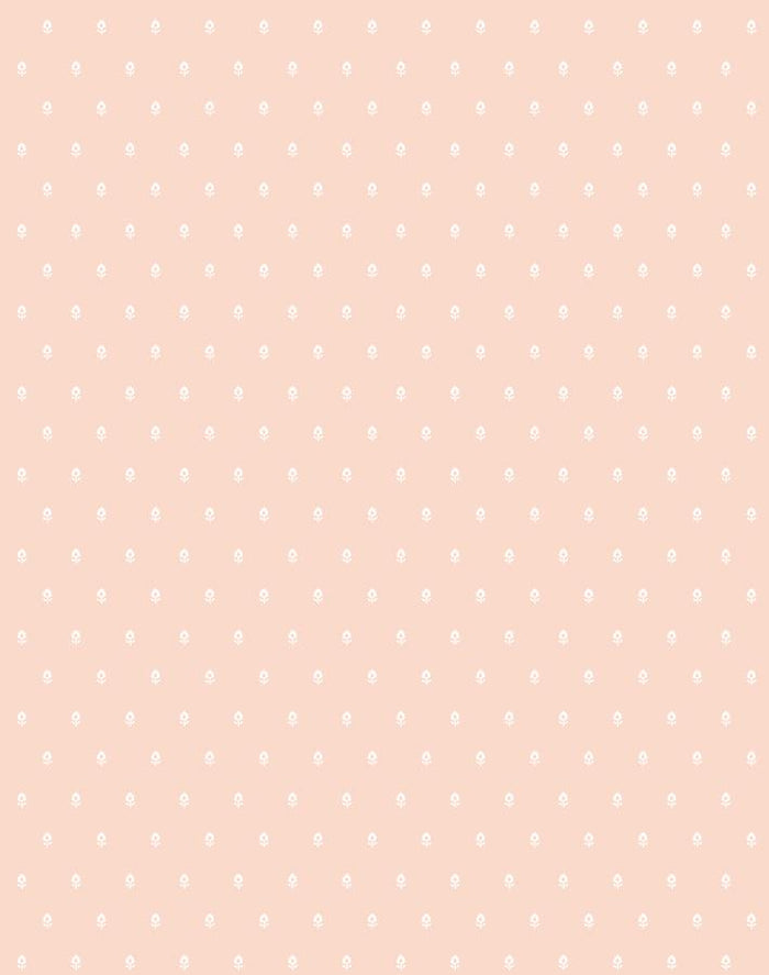 'Tiny Block Print' Wallpaper by Sugar Paper - Pink