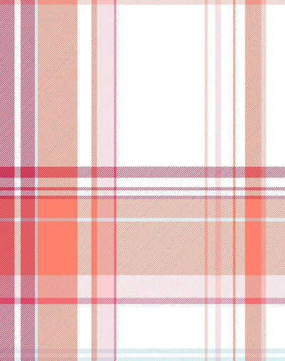 'Sofia Plaid' Wallpaper by Wallshoppe - Berry