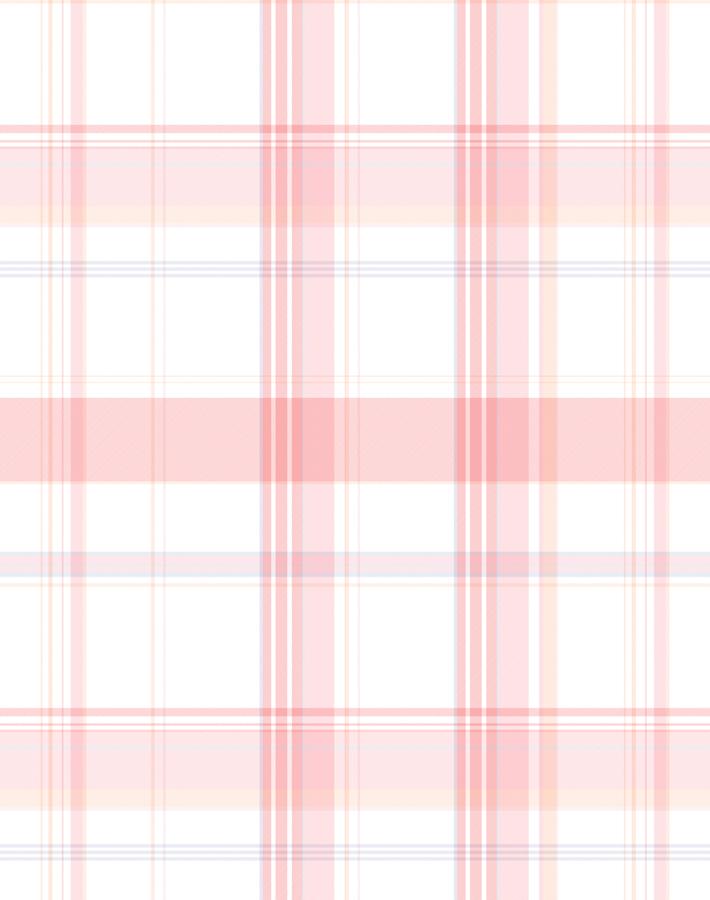 'Sofia Plaid' Wallpaper by Wallshoppe - Shell