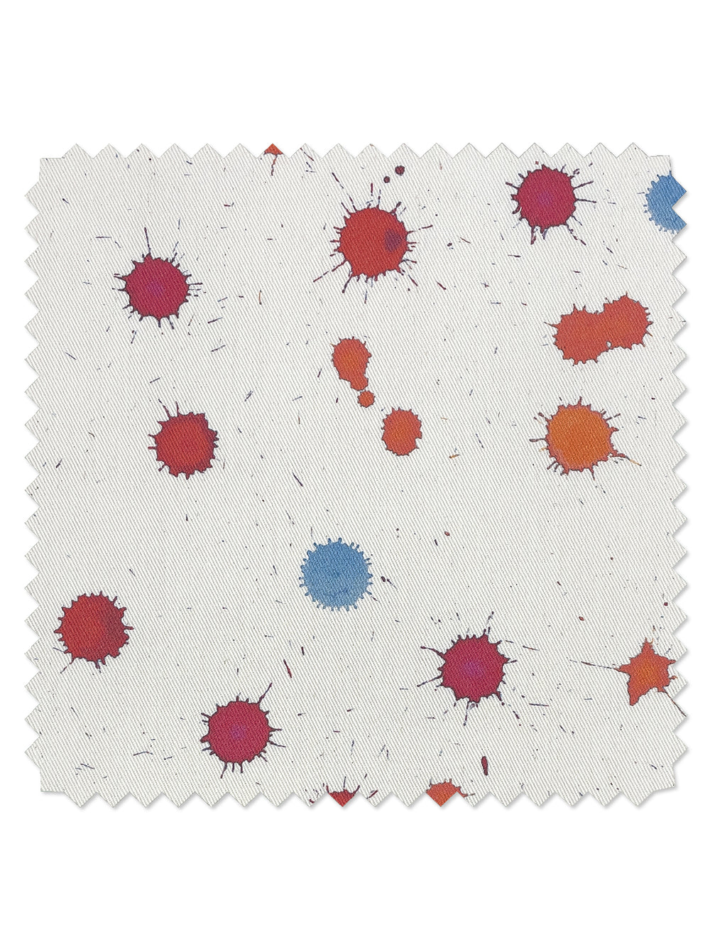 fabric by the yard splattered berry sky on organic twill
