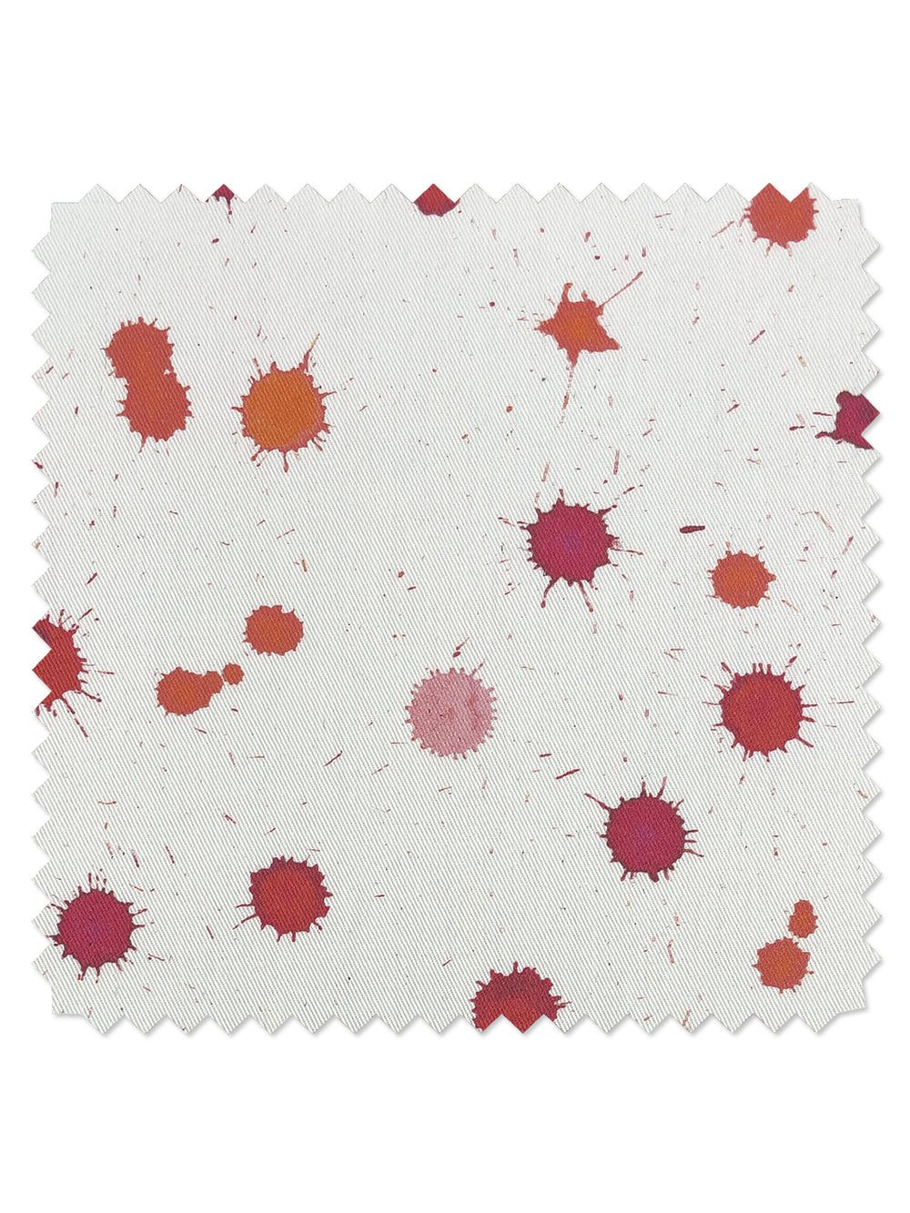 fabric by the yard splattered watermelon creamsicle on organic twill