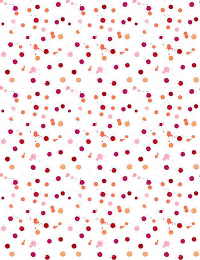 'Splattered' Wallpaper by Nathan Turner - Watermelon / Creamsicle