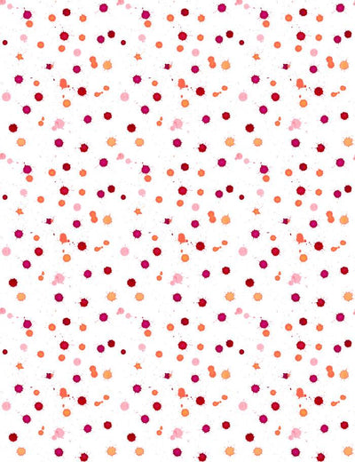 'Splattered' Wallpaper by Nathan Turner - Watermelon / Creamsicle