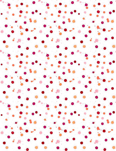 'Splattered' Wallpaper by Nathan Turner - Watermelon / Creamsicle