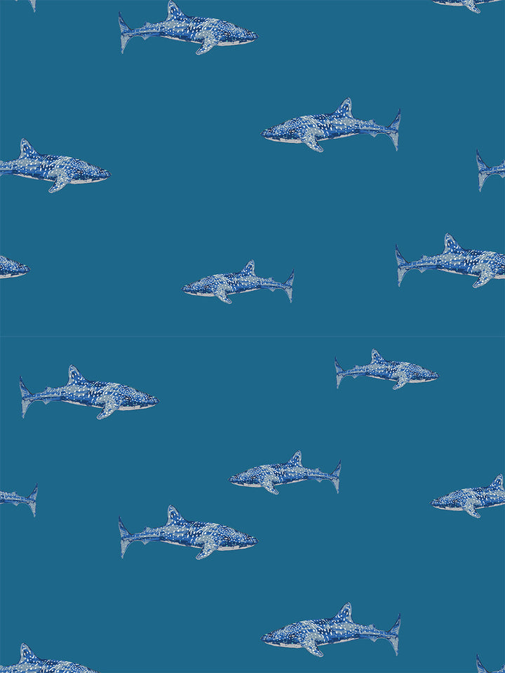 spotted-shark-wallpaper-by-tea-collection-cadet-blue