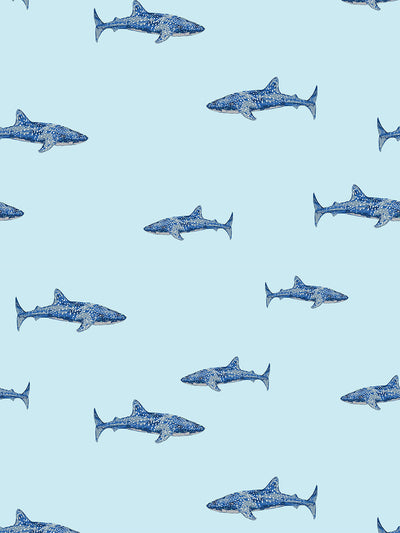 'Spotted Shark' Wallpaper by Tea Collection - Sky