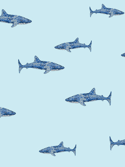 'Spotted Shark' Wallpaper by Tea Collection - Sky