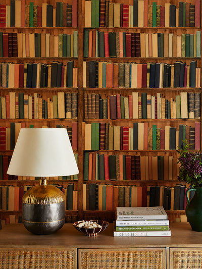 stacks kraft wallpaper by sarah jessica parker natural