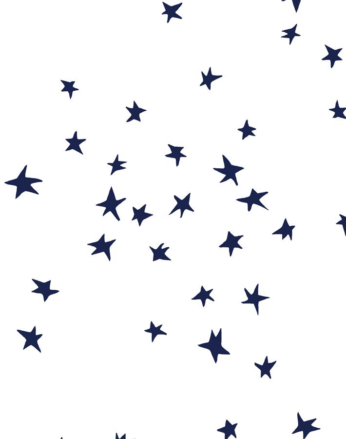 star wallpaper navy on white