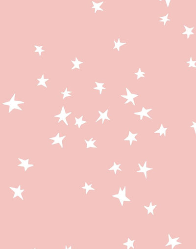 'Star' Wallpaper by Clare V. - Pink