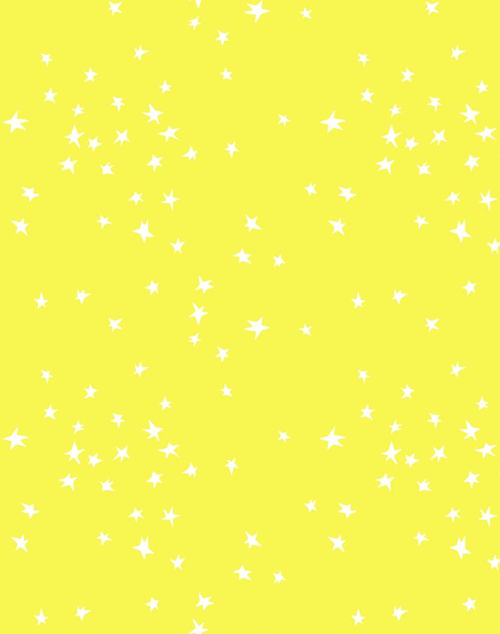 'Star' Wallpaper by Clare V. - Yellow
