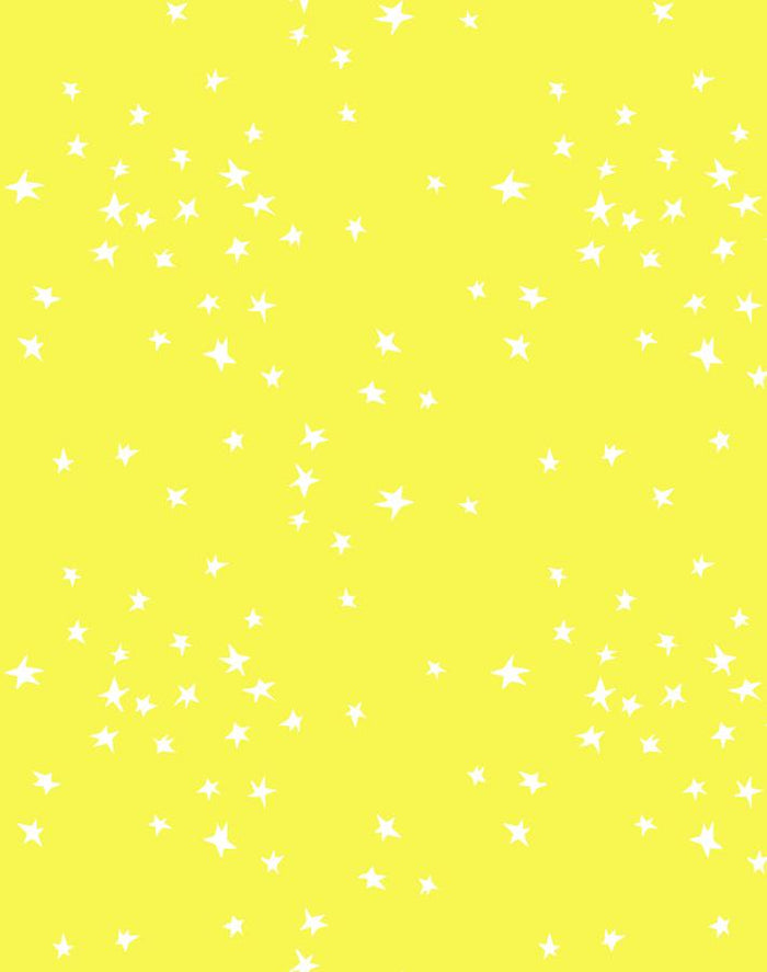 'Star' Wallpaper by Clare V. - Yellow