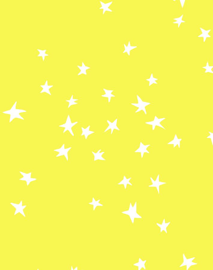 'Star' Wallpaper by Clare V. - Yellow