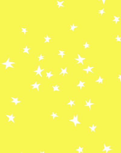 'Star' Wallpaper by Clare V. - Yellow