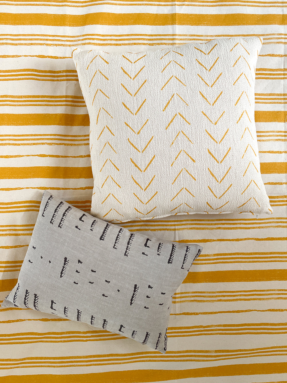 stitch throw pillow chocolate on flax linen