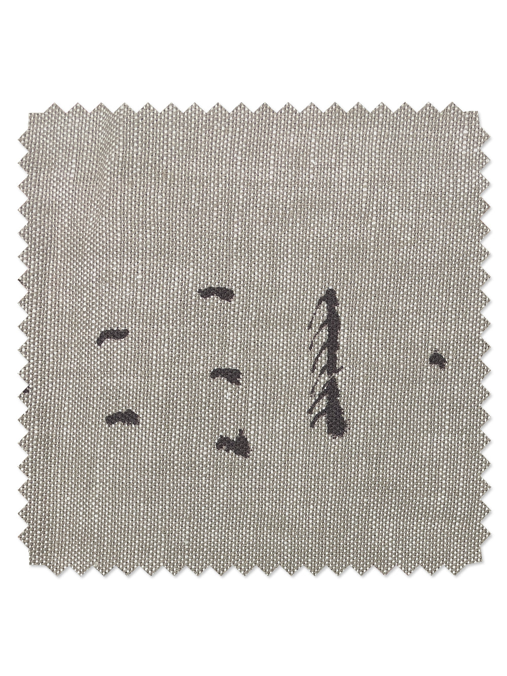 fabric by the yard stitch chocolate on flax linen