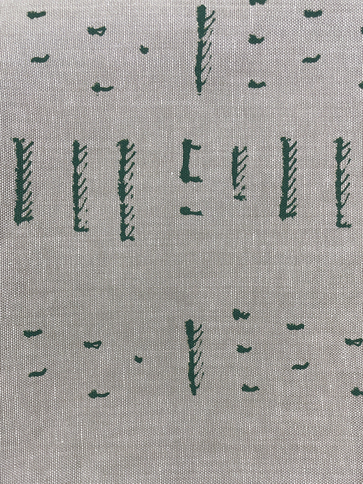 fabric by the yard stitch green on california cotton