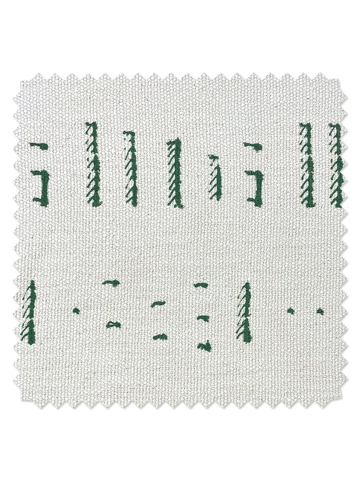 fabric by the yard stitch green on california cotton
