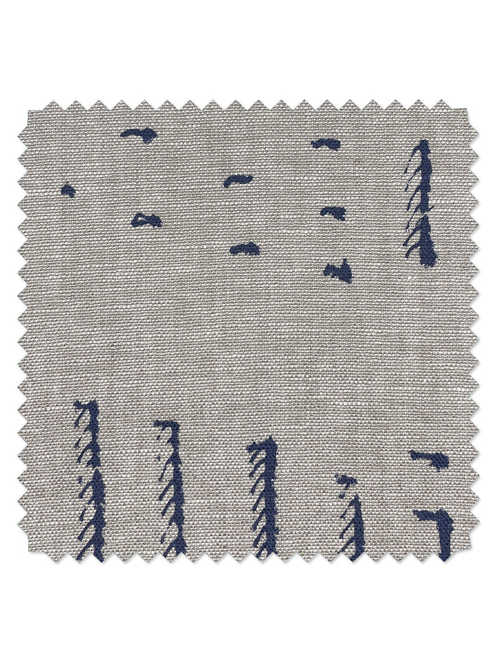 fabric by the yard stitch navy on california cotton
