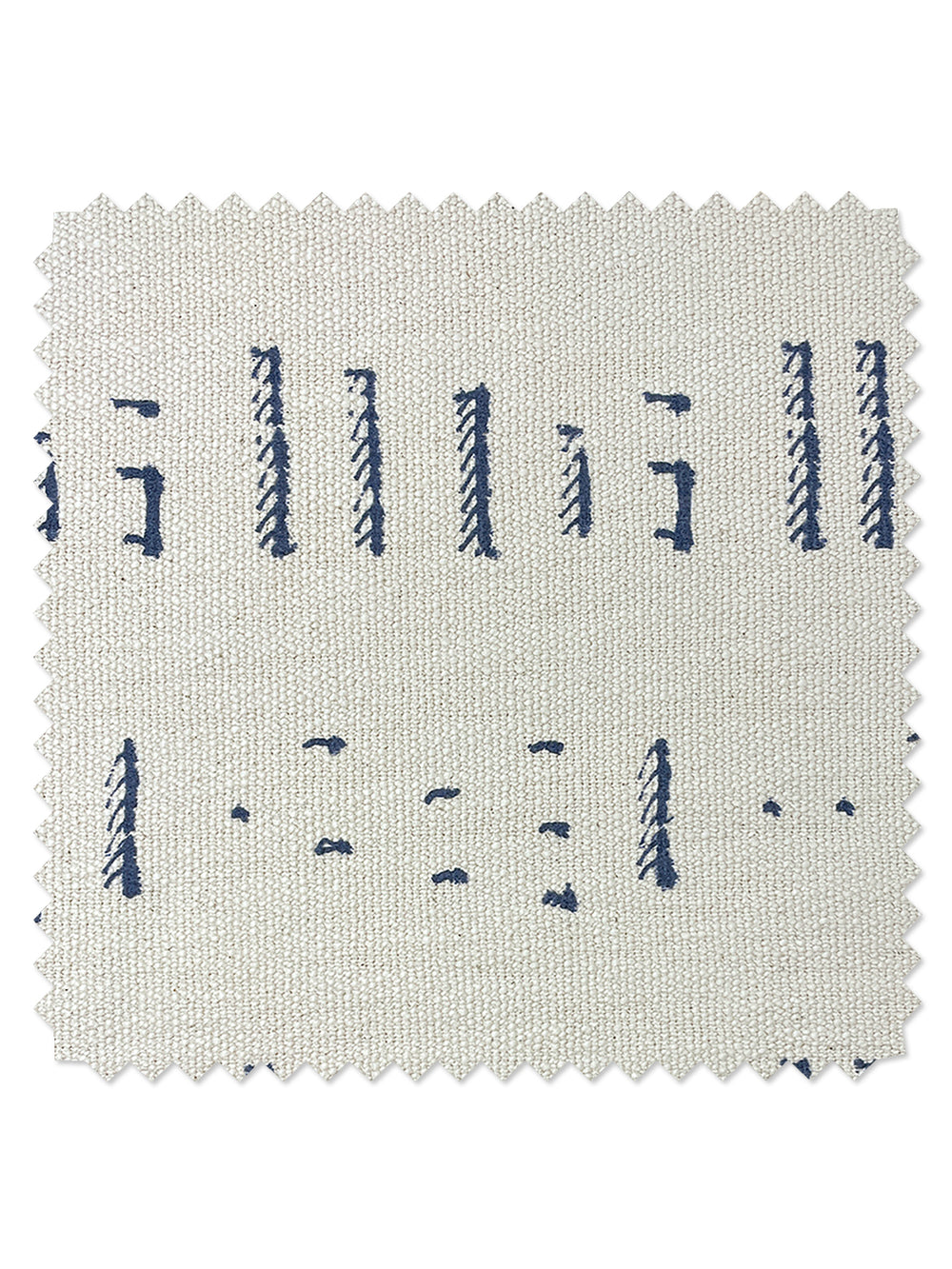 fabric by the yard stitch navy on flax linen