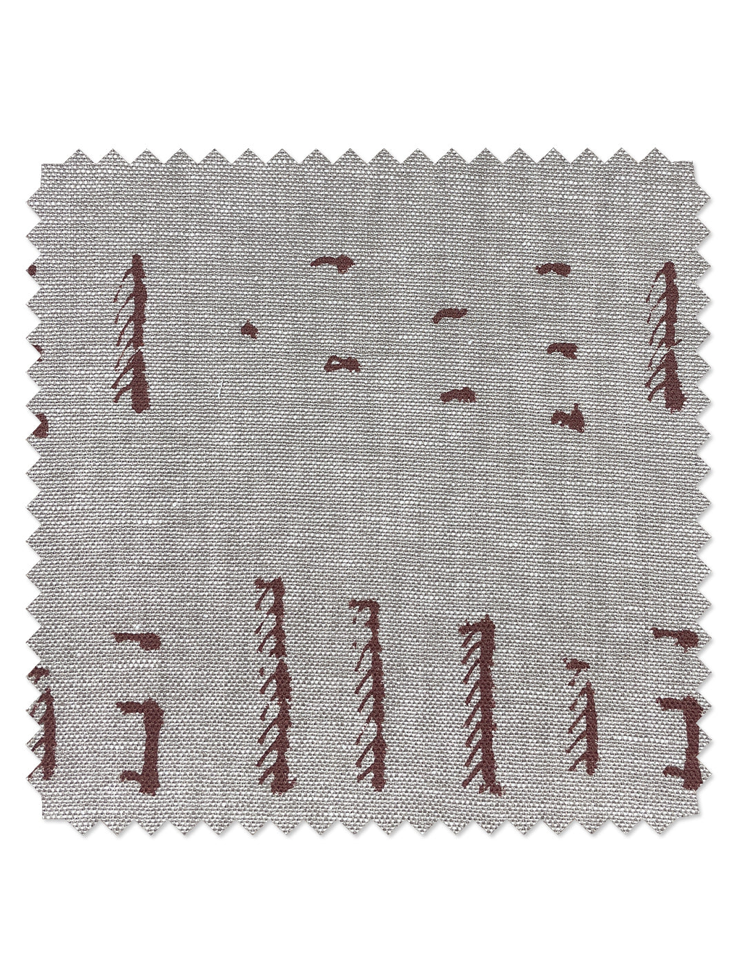 fabric by the yard stitch rust on flax linen
